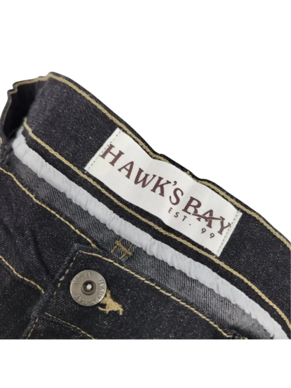 Hawk's bay men's black skinny stretch jeans 36x30 JR-1028